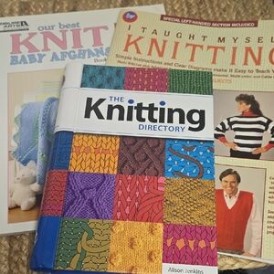 Lot Of 3 Knitting Books